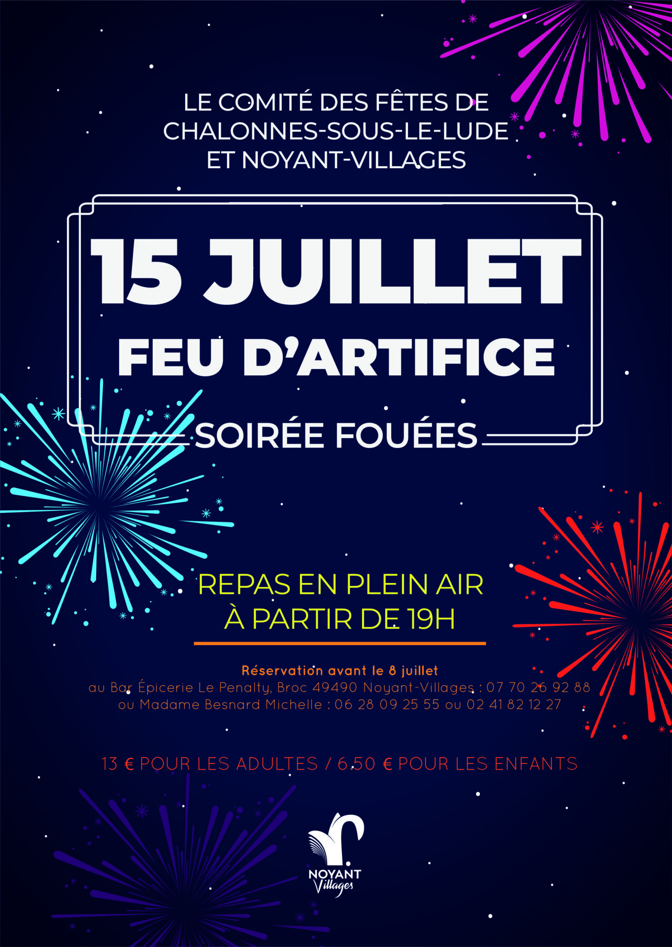 Lire la suite à propos de l’article Feu d’artifice et soirée fouée