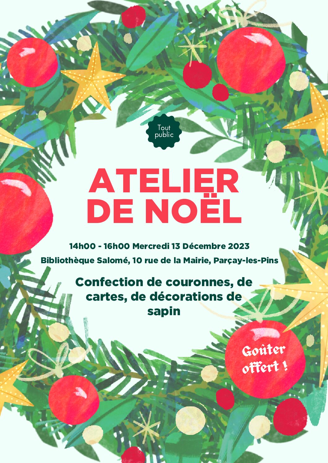 Lire la suite à propos de l’article Atelier de Noël