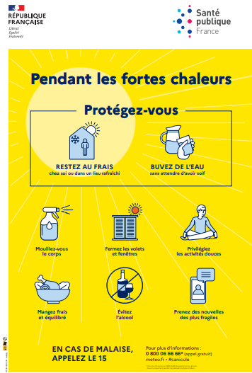 Lire la suite à propos de l’article Vagues de chaleur – Vigilance Jaune  » Épisode persistant de chaleur » – 29 juillet au 1er août 2024
