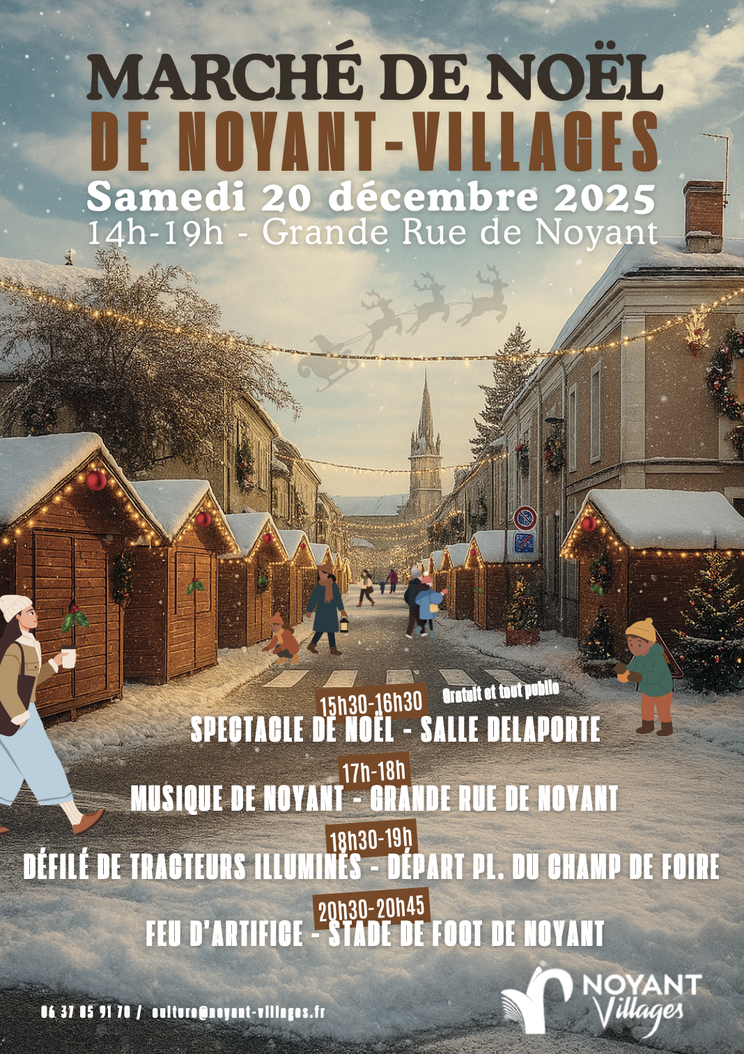 Lire la suite à propos de l’article MARCHE DE NOËL DE NOYANT-VILLAGES