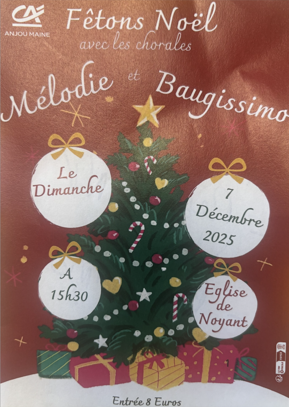 Lire la suite à propos de l’article Fêtons Noël avec les chorales Mélodie et Baugissimo !