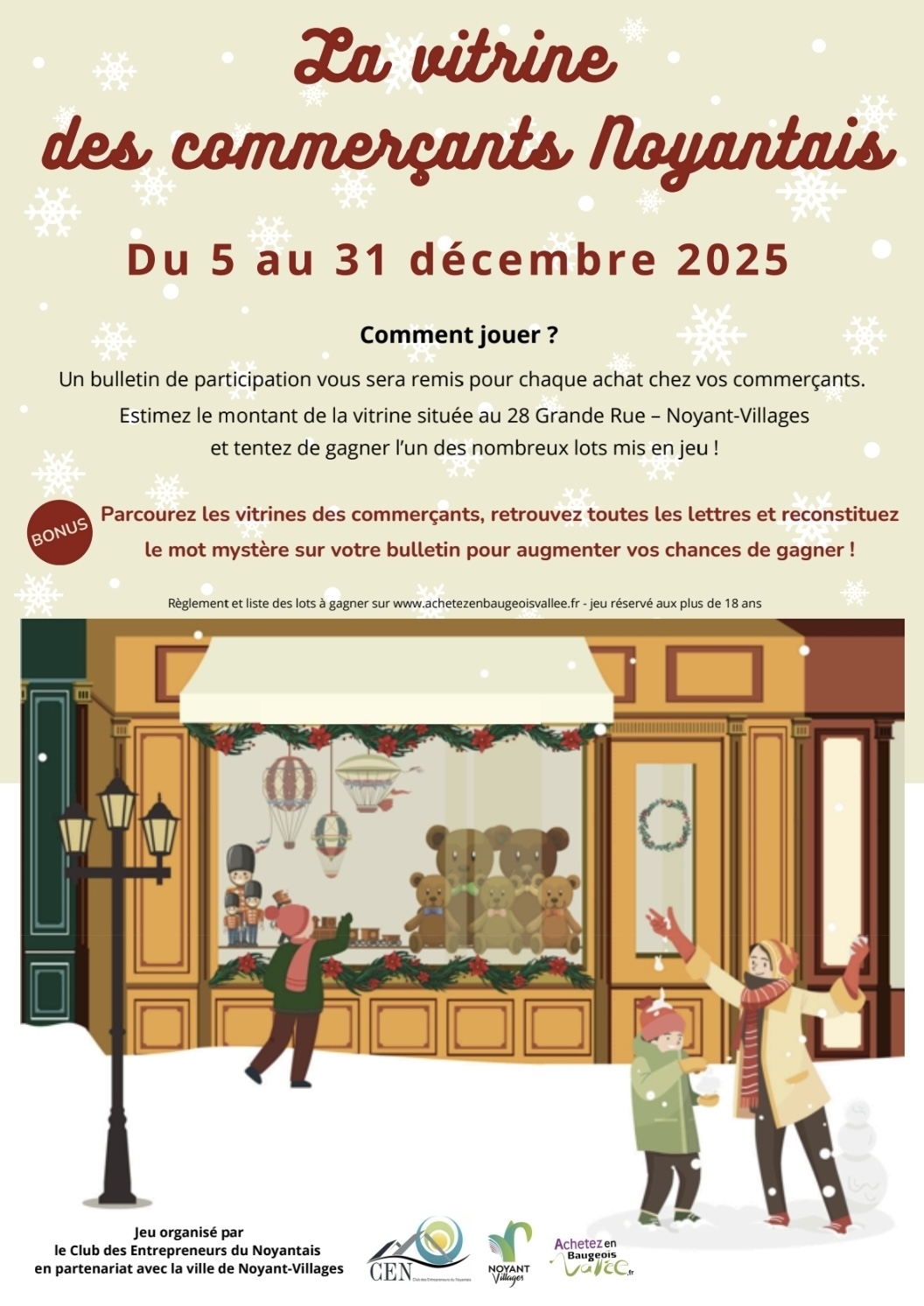 Lire la suite à propos de l’article La vitrine des commerçants Noyantais