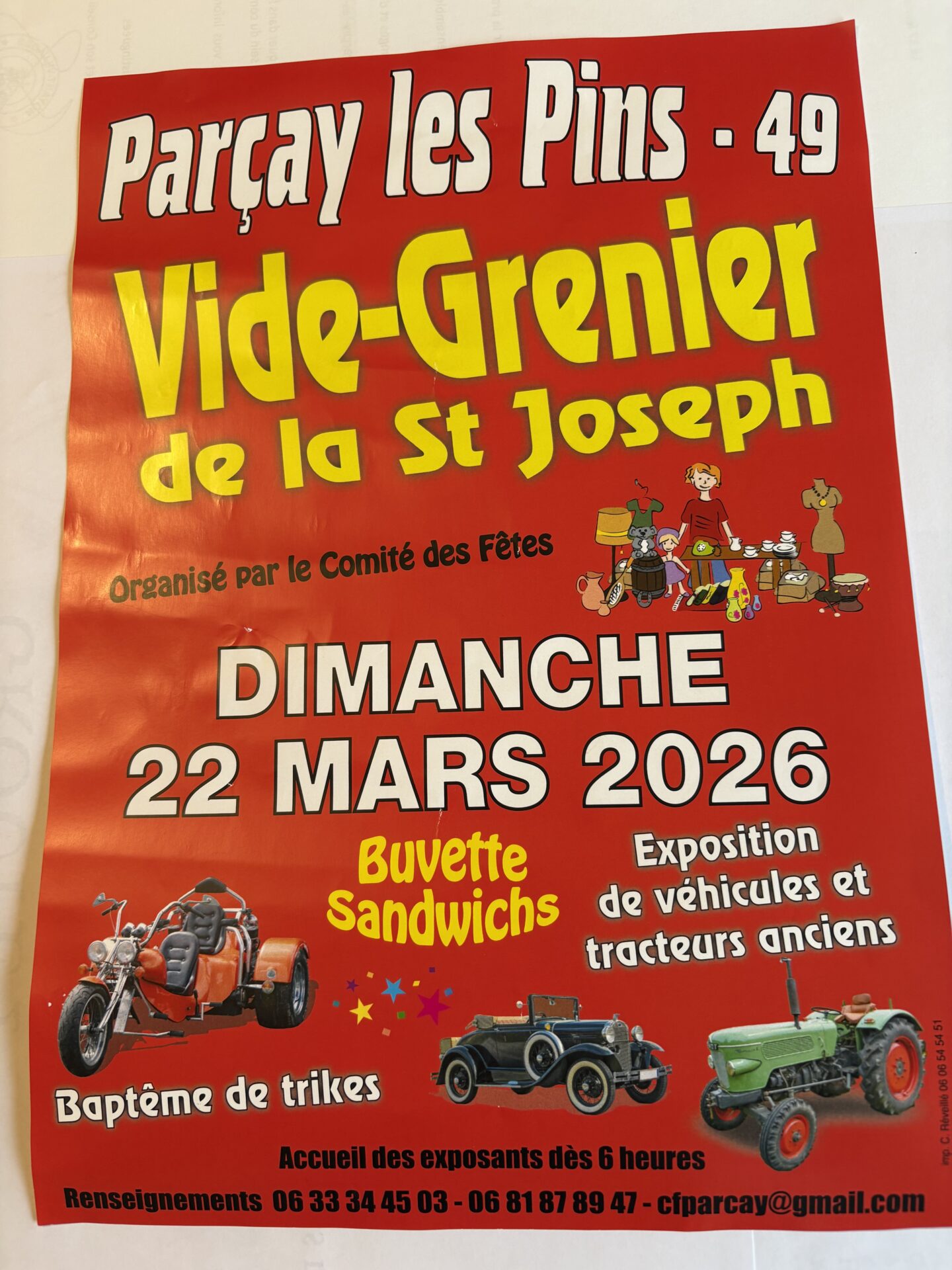 Lire la suite à propos de l’article Vide-Grenier de la St Joseph